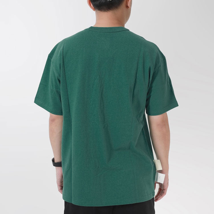 Men's Nike Logo Pattern Round Neck Short Sleeve Green T-Shirt DV3316-350