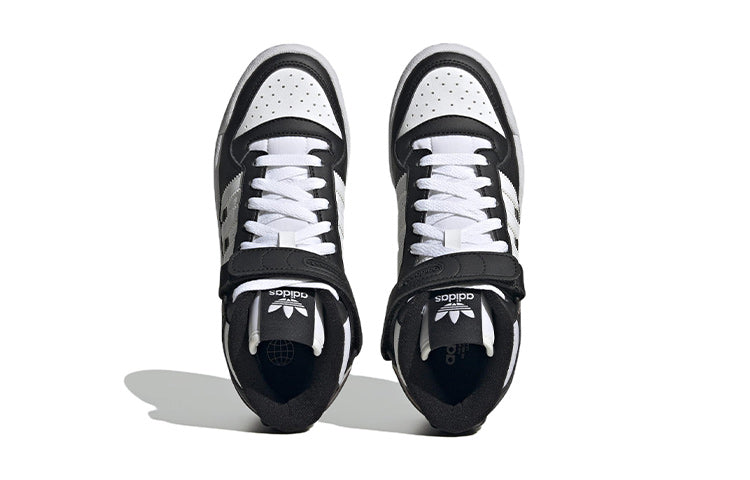 (GS) adidas Forum Mid J 'Black White Iridescent' HQ6845