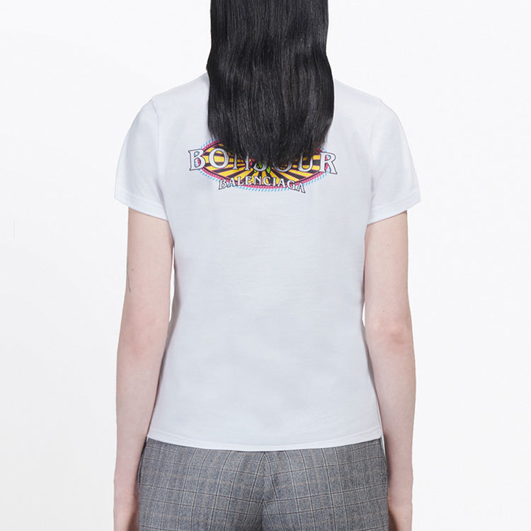 Balenciaga Pattern Version Short Sleeve White 578133THV609000