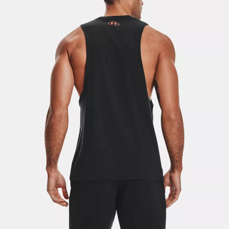 Under Armour Project Rock Brahma Bull Tank Top 'Black Orange' 1361721-001