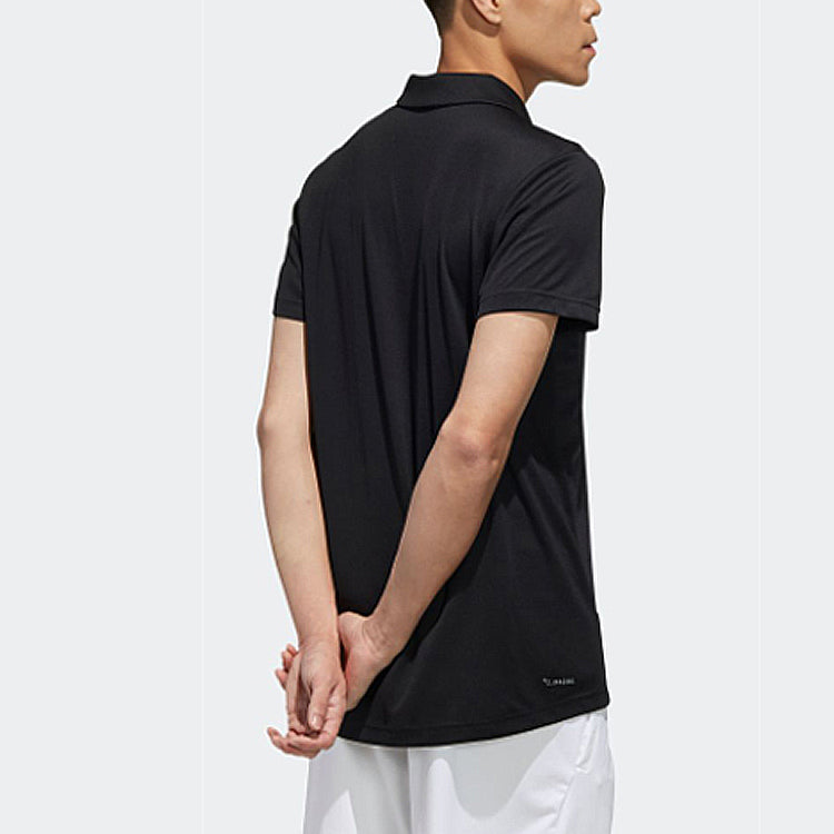adidas Training Sports Short-sleeve Polo Shirt Men Black FL0330