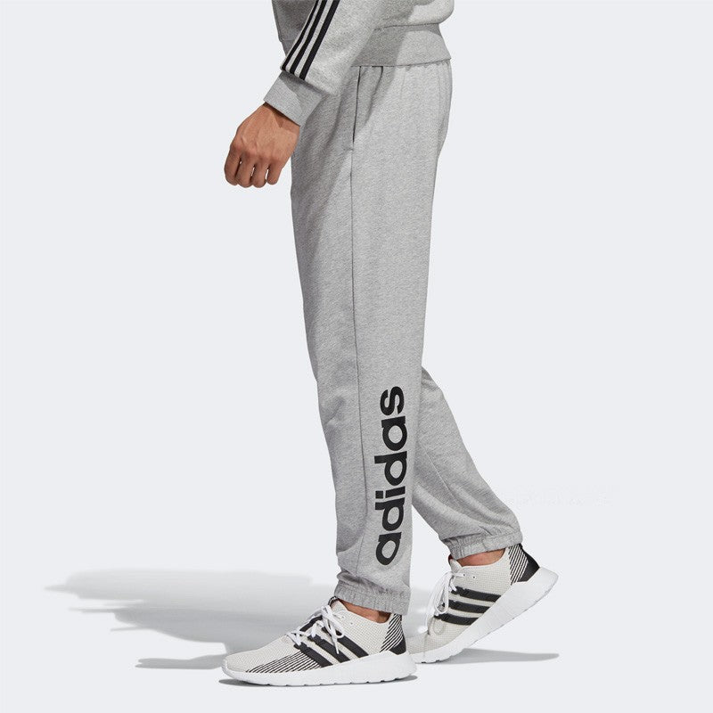 adidas E Lin Pnt Sj Knit Sports Stylish Long Pants Gray DU0399