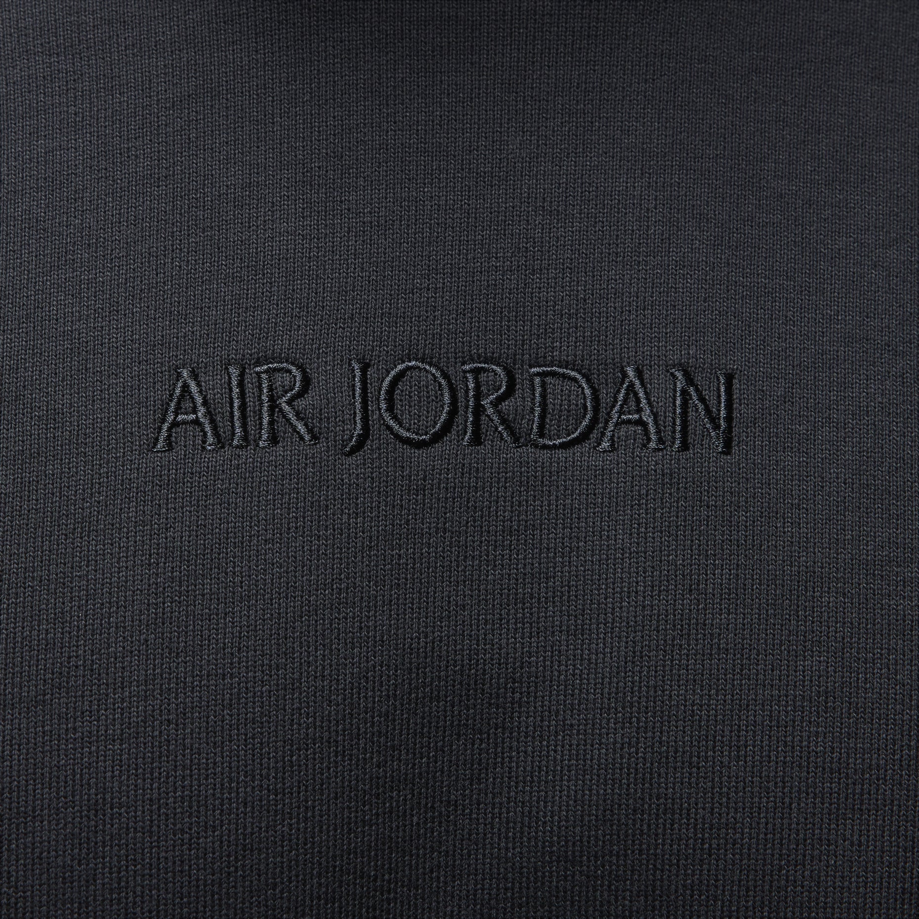 Air Jordan Wordmark knitted crew neck sweatshirt 'Black' FJ7789-045