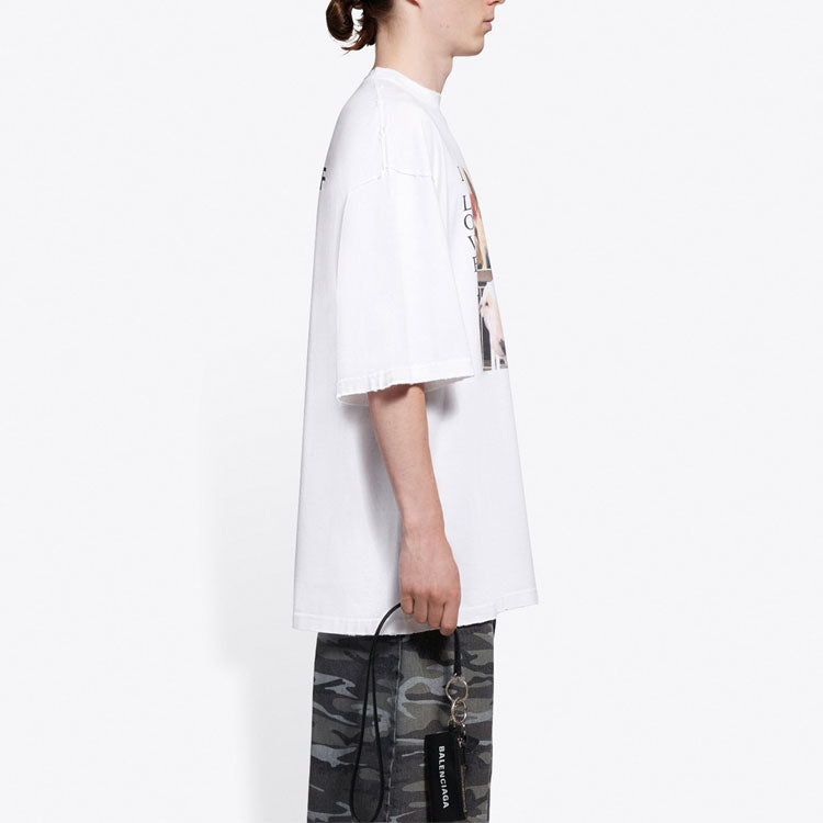 Balenciaga Unisex I Love Dogs Printing White 641614TJVH19000