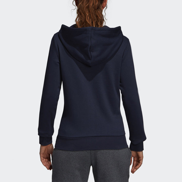 (WMNS) adidas hooded track Jacket Navy Blue DN4422