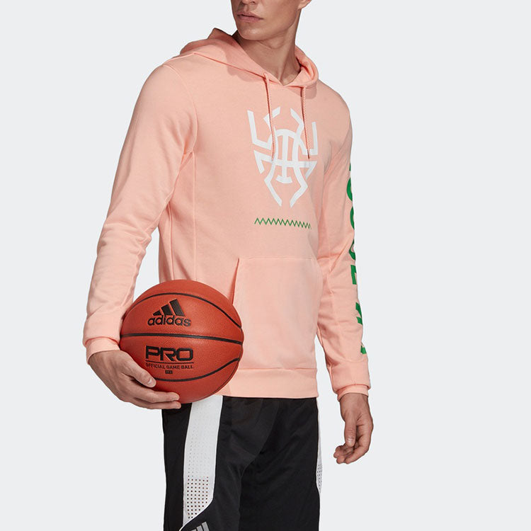 Men's adidas Donovan Mitchell Alphabet Pattern Printing Basketball Sports Bright Pink FR9638