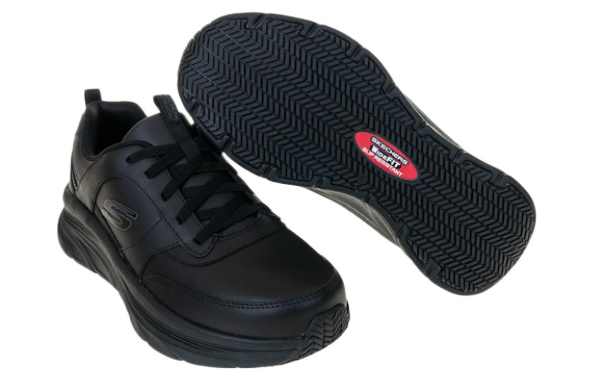 Skechers D'Lux Walker SR Shoes 'Core Black' 200102-WBLK