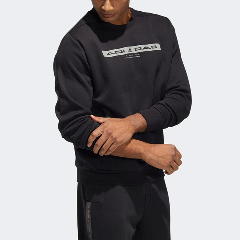 Men's adidas Th Ref Swt Round Neck Long Sleeves Knit Black HE9899