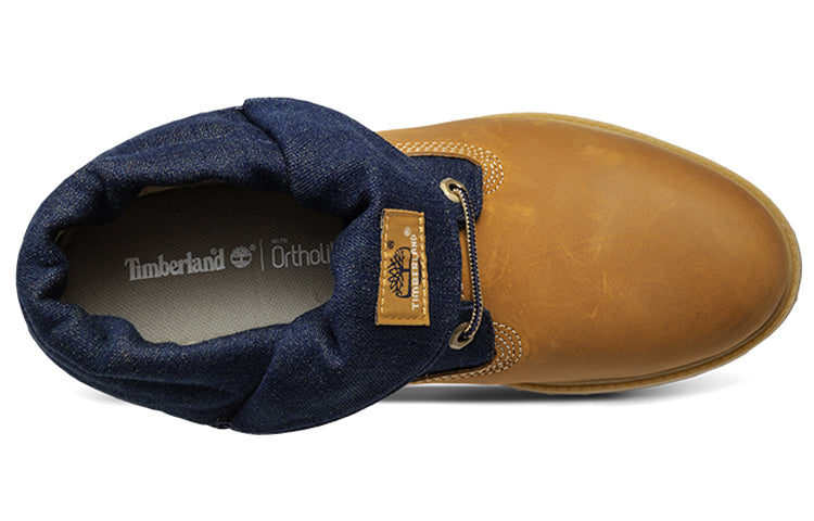 Timberland 6 Inch Premium Roll-Top Boots 'Wheat Navy' A17BB