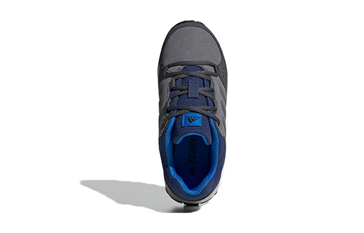 (GS) adidas Terrex Hyperhiker Low Leather Hiking K 'Grey Blue' EF2535