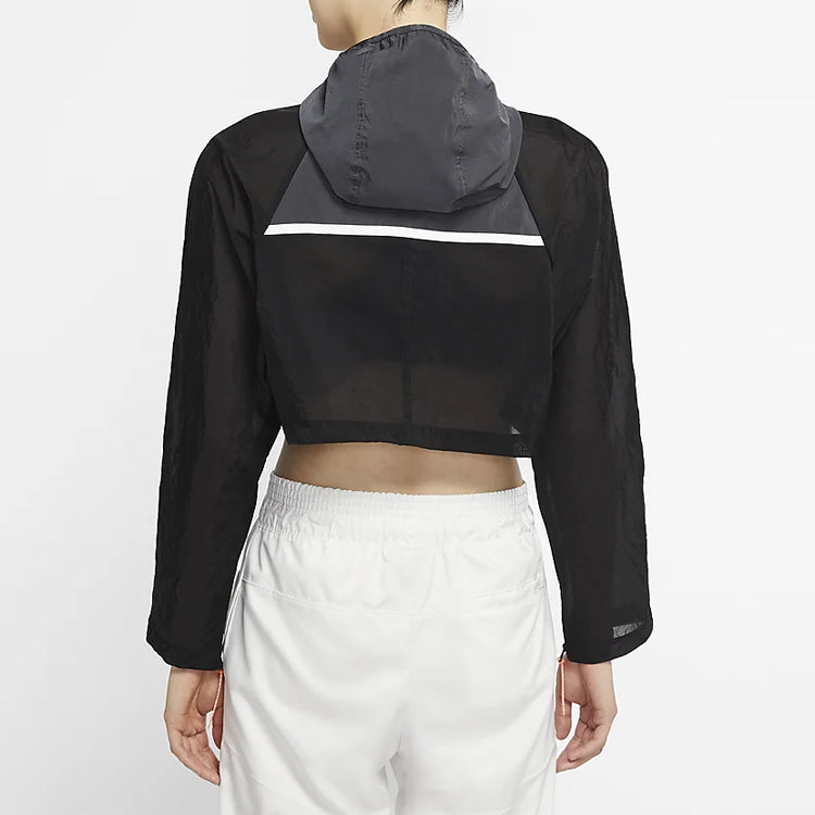 (WMNS) Nike Sportswear Woven Jacket Black CT0765-010