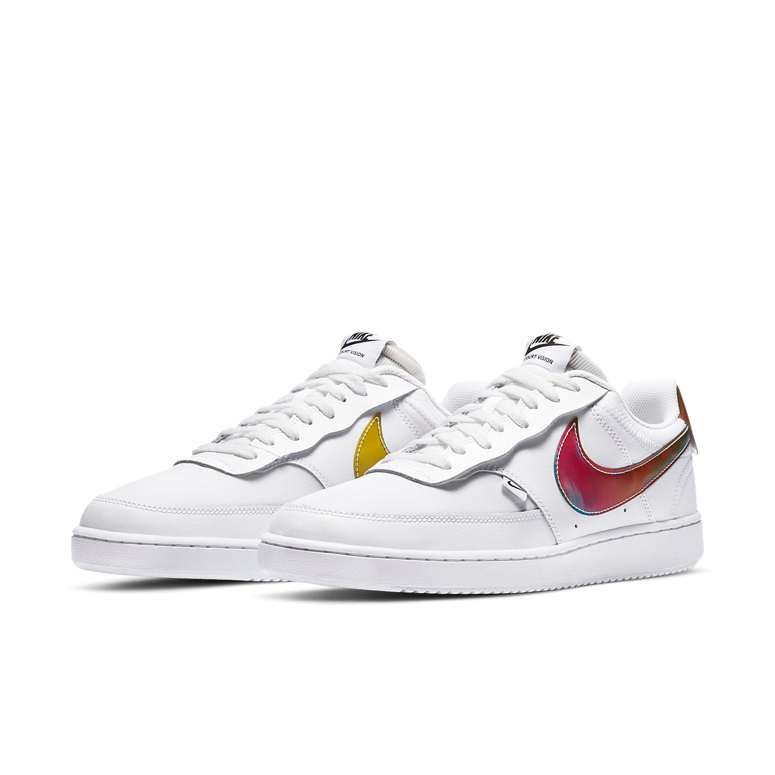 Nike Court Vision Low Premium 'White Rainbow Swoosh' CD5464-102