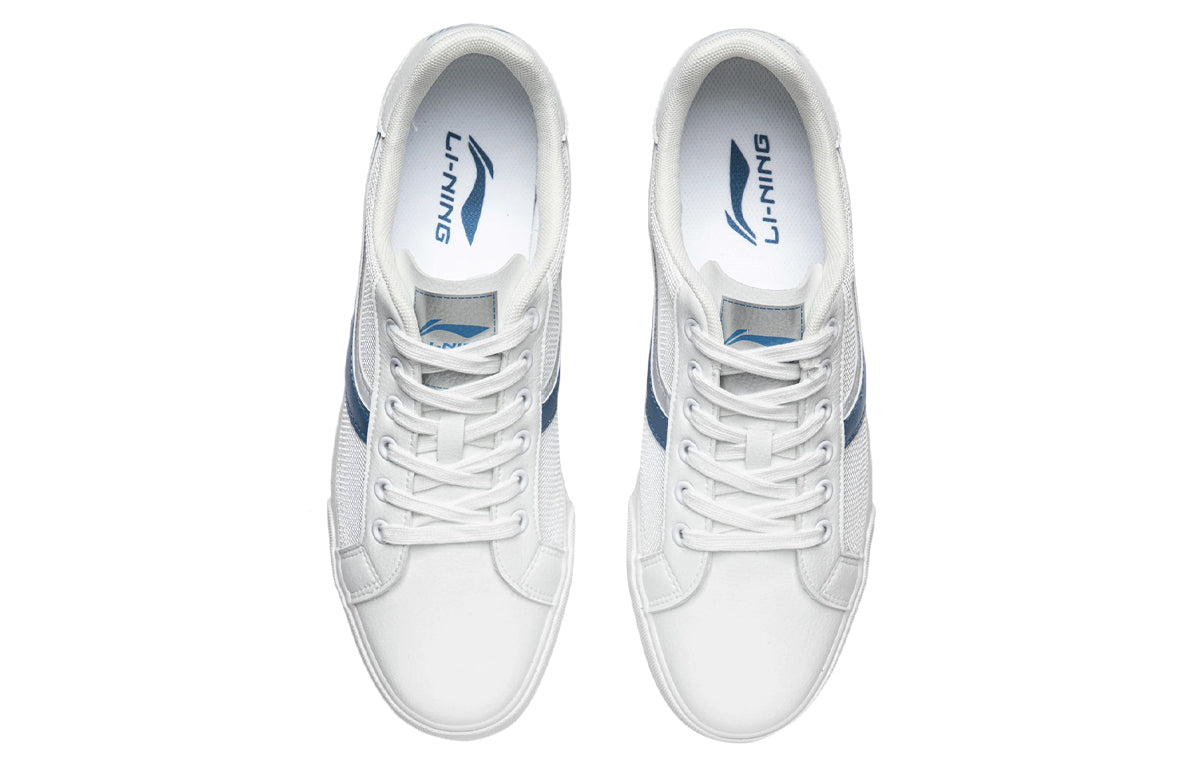 Li-Ning Vintage Skate Shoes 'White Blue' AGCR395-2
