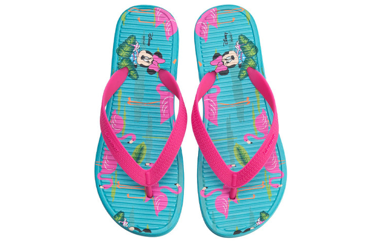 (WMNS) Li-Ning Disney Crossover LN Floper Blue Pink Slippers AGAP002-3