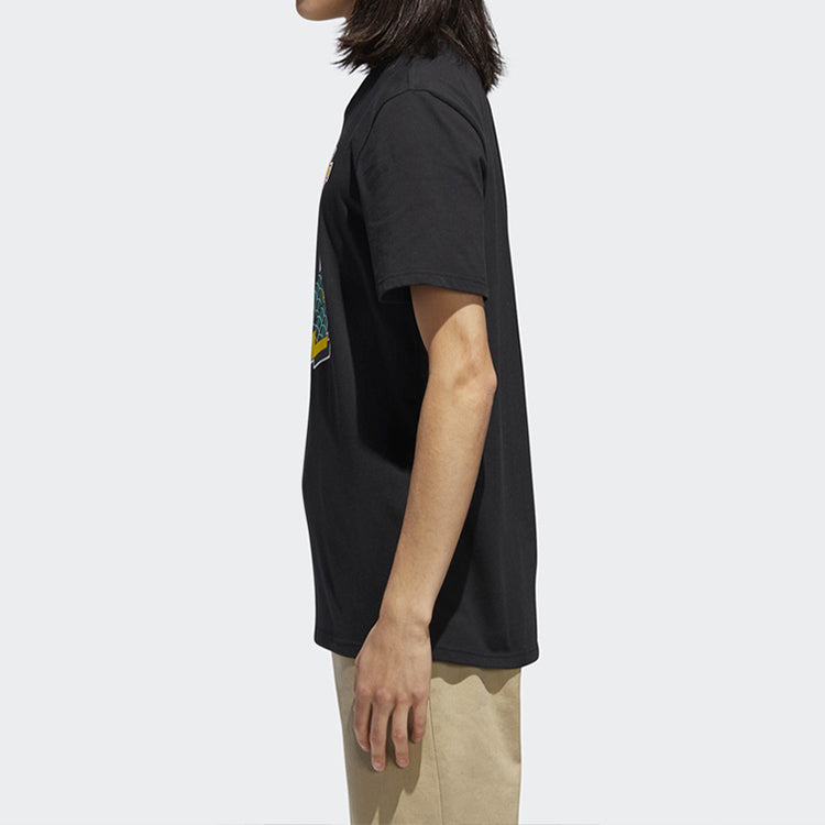 adidas originals Sports Loose Breathable Short Sleeve Black DT8107