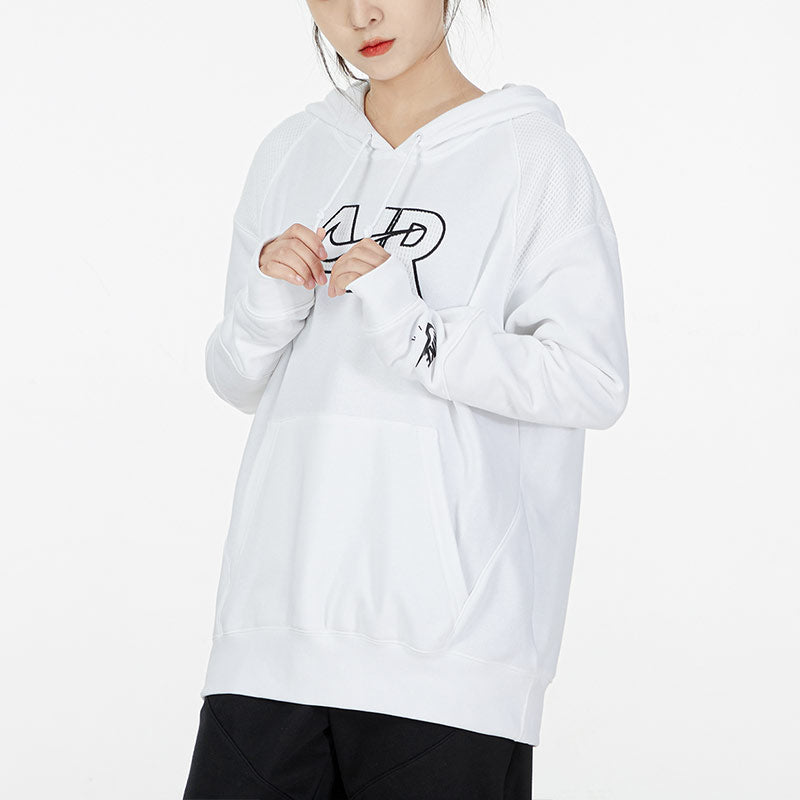 (WMNS) Nike AS NSW Air Fleece Hooded Pullover 'White' DM6060-100