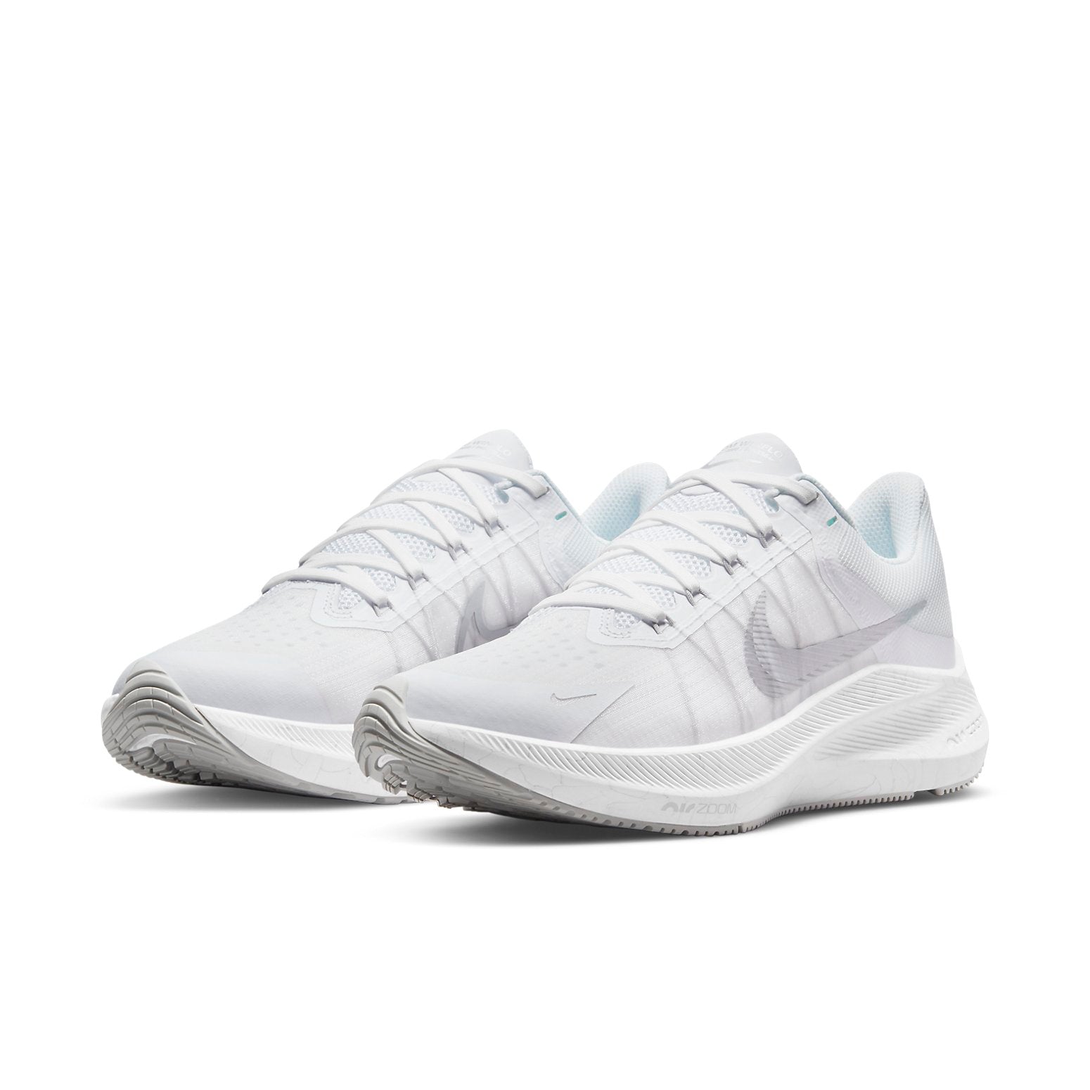 (WMNS) Nike Air Zoom Winflo 8 'White Metallic Silver' CW3421-104