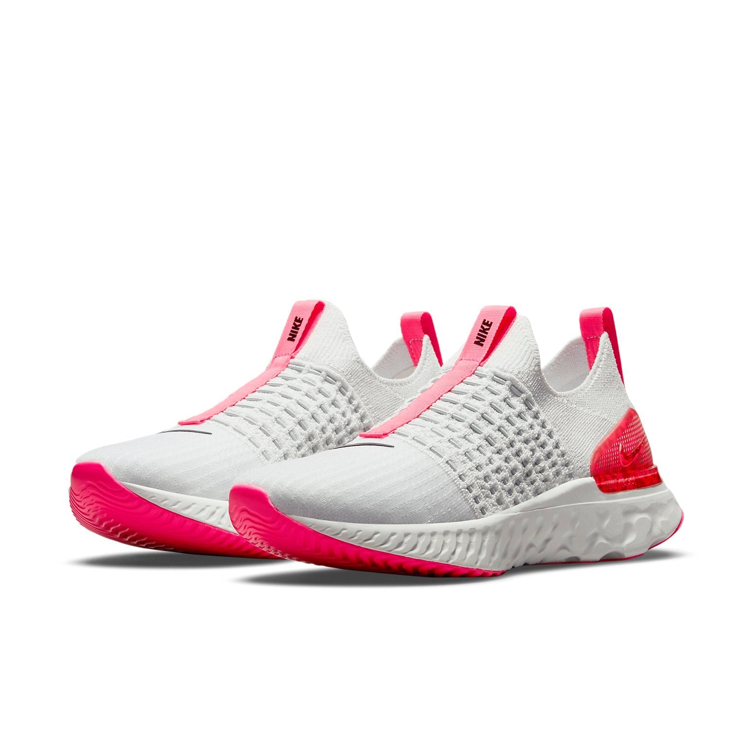 (WMNS) Nike React Phantom Run Flyknit 2 'Platinum Tint Chile Red' DM8064-001