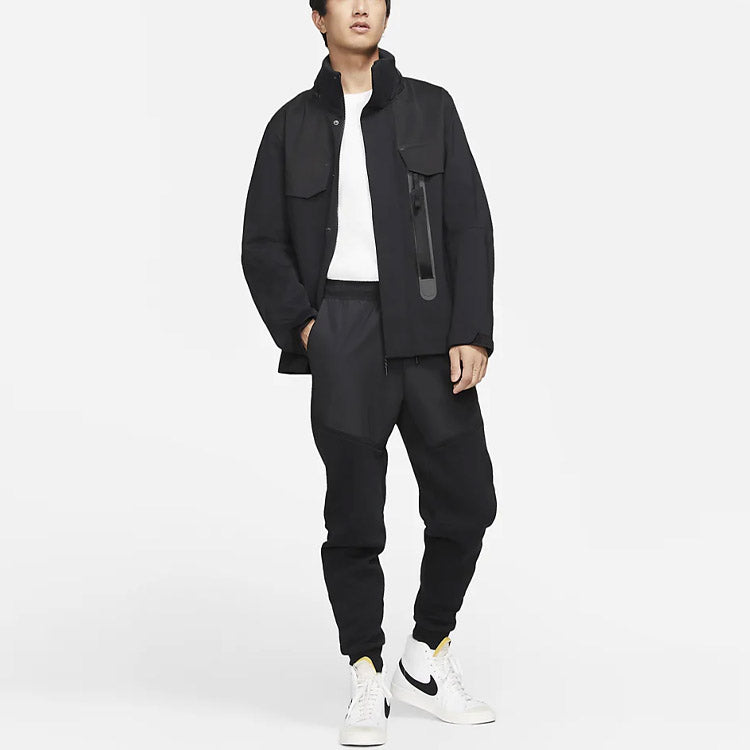 Men's Nike Sportswear Tech Pack Sports Storage Simple Hooded Jacket Black CZ9310-010