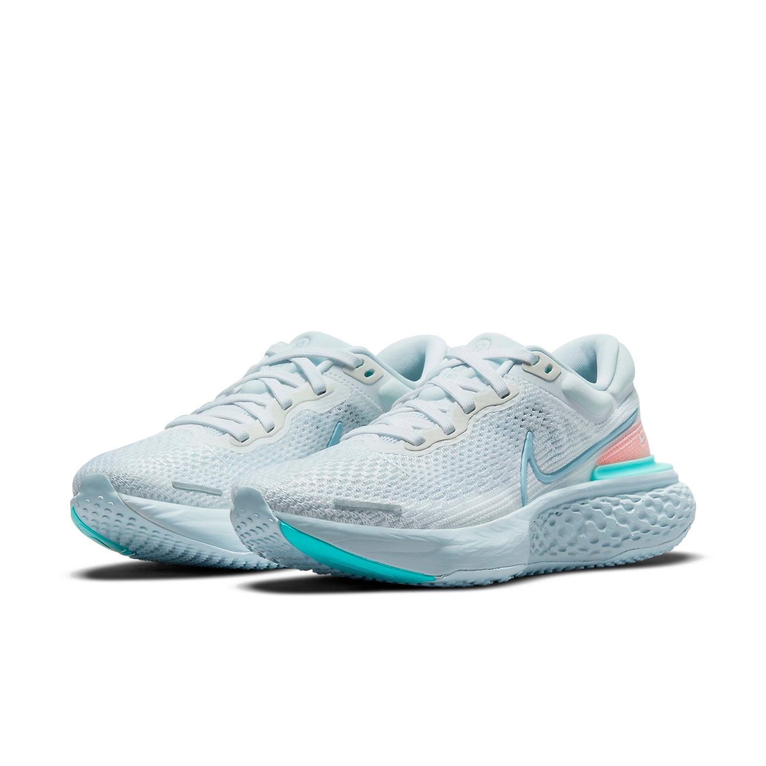 (WMNS) Nike ZoomX Invincible Run Flyknit 'White Dynamic Turquoise' CT2229-102