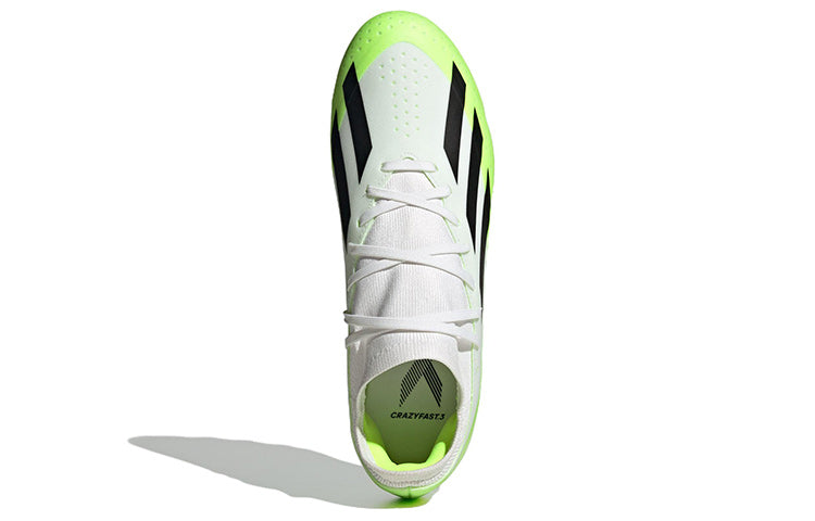 adidas Crazyfast X 3 AG 'White Black Solar Green' IG7651