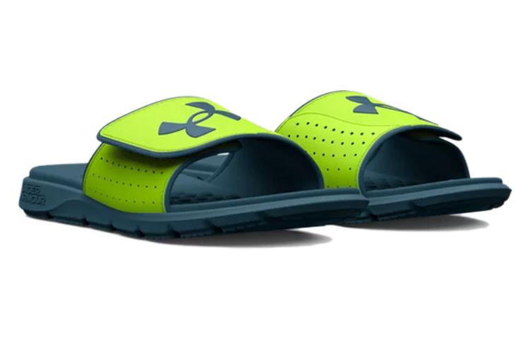 (GS) Under Armour Ignite Pro Slide 'Lime Surge Static Blue' 3026036-301