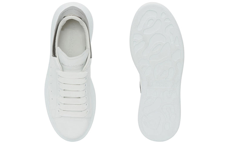 (WMNS) Alexander McQueen Oversized Sneaker 'Bleach White Silver' 553770WHFBU9042