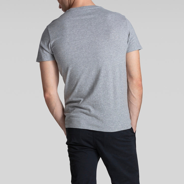 Men's Levis Alphabet Logo Loose Round Neck Short Sleeve Gray T-Shirt 17783-0138