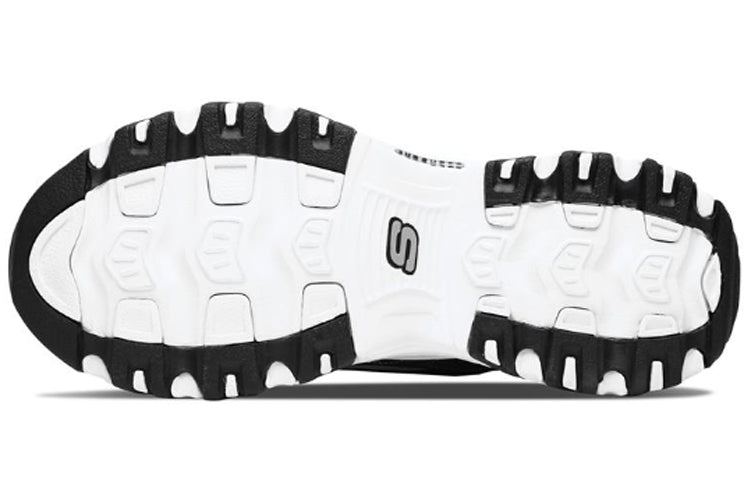 Skechers D'LITES Daddy Shoes 'White Black' 52675-BKW