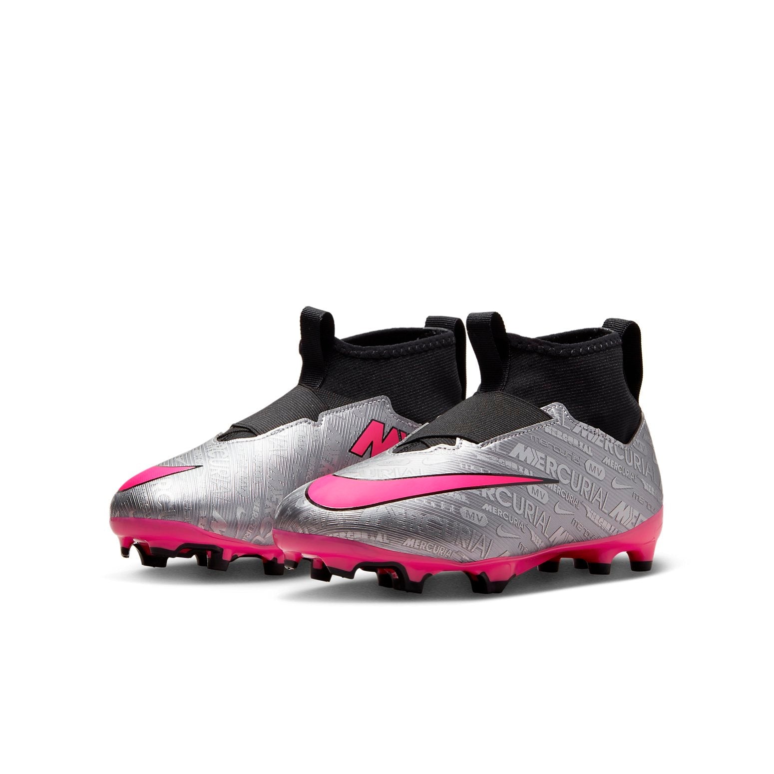 (GS) Nike Mercurial Superfly 9 Academy 25 MG 'Metallic Silver Shock Pink' FJ2032-060