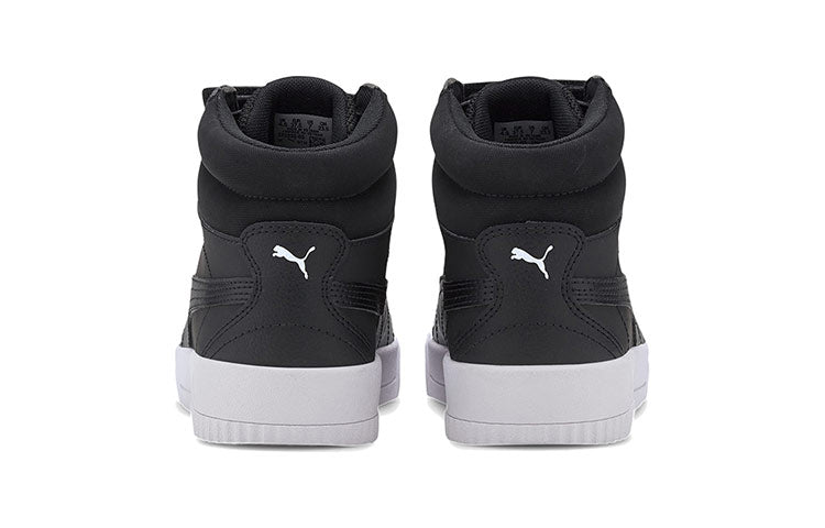 (WMNS) PUMA Carina Mid Black/White Mid Board Shoes 373233-05