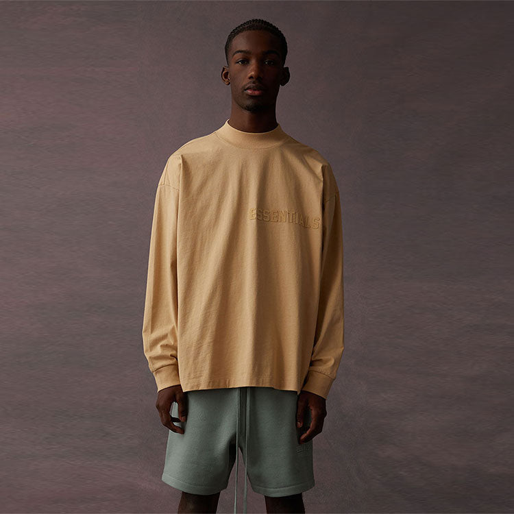 Fear of God Essentials SS23 Long Sleeve Logo Tee 'Sand' 125BT222014F