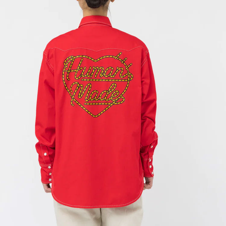 HUMAN MADE Western Shirt 'Red' HM25SH008