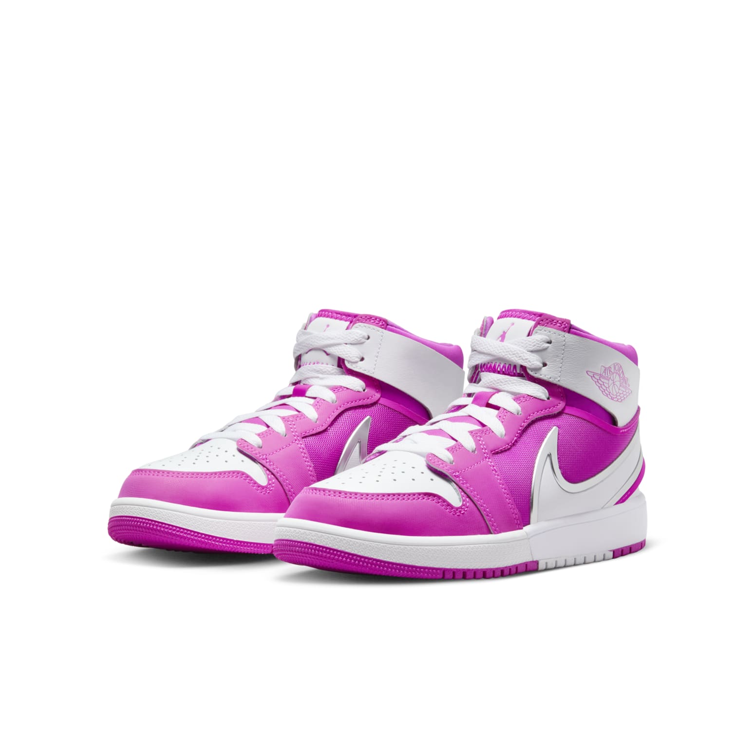 (GS) Air Jordan 1 Mid RM EasyOn 'White Fire Pink' FQ1281-601