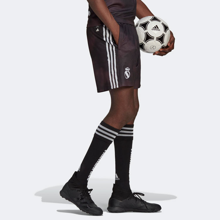 adidas Logo Elastic Waistband Stripe Straight Shorts Colorblock GJ9097