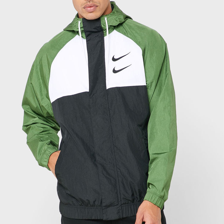 Nike Sportswear Swoosh Hooded Jacket Green CJ4888-010