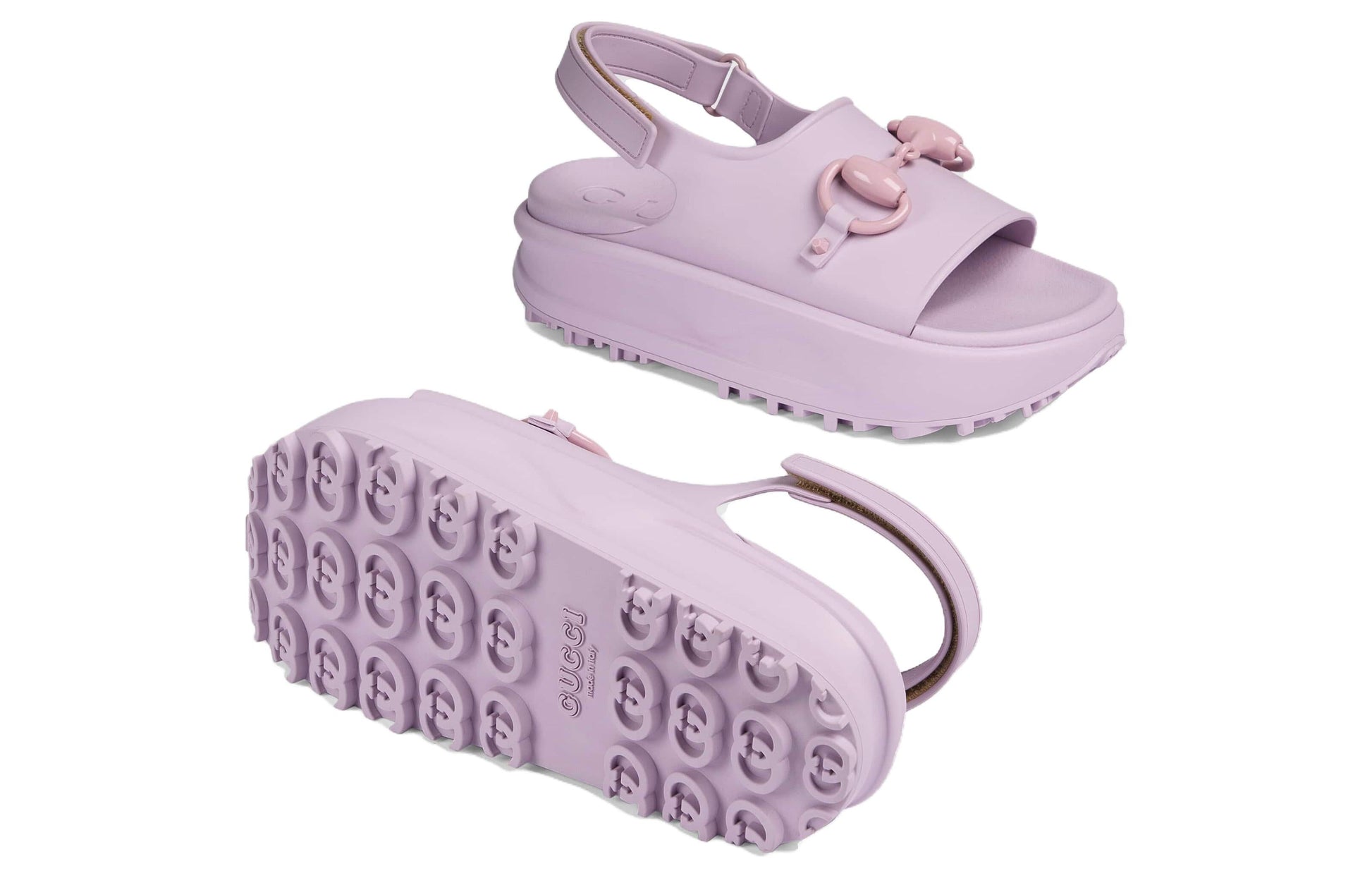 (WMNS) Gucci Interlocking G Platform Sandal 'Light Pink' 742435-JAAC9-6816
