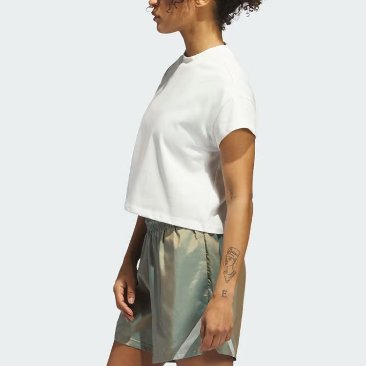 (WMNS) adidas Select Cutoff Tee 'Off White' IJ5235