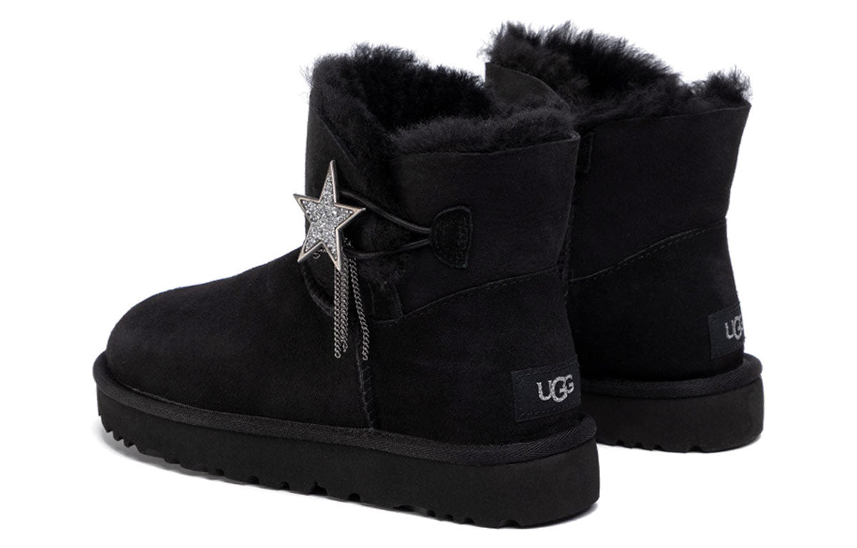 (WMNS) UGG Mini Bailey Star Snow Boots Black 1108930-BLK