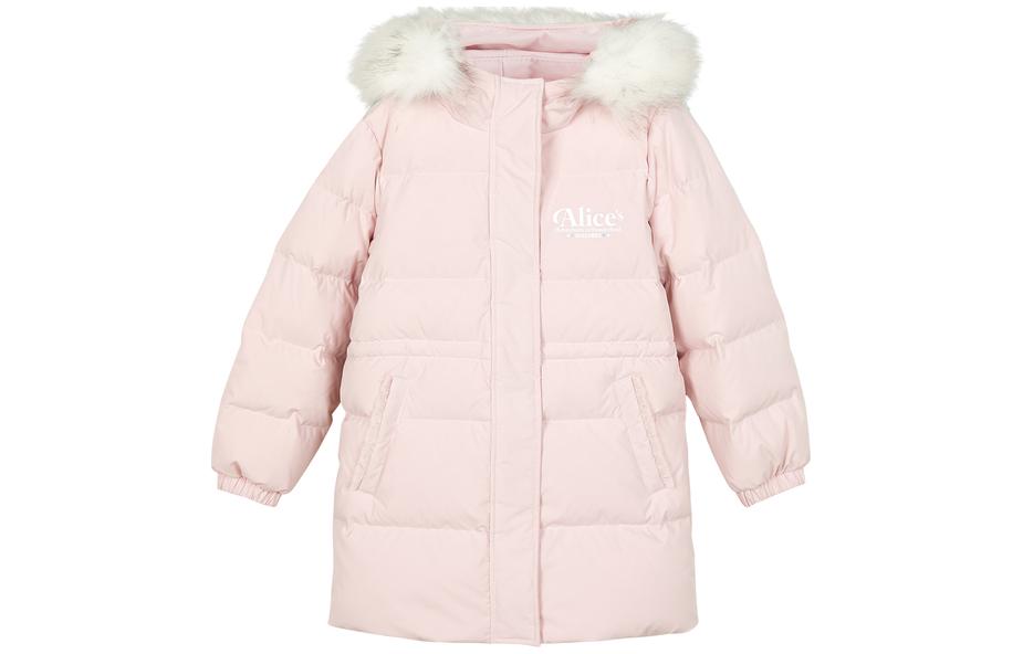 (GS) Skechers Letter Printed Down Jacket 'White Purple Navy Pink' L321G125