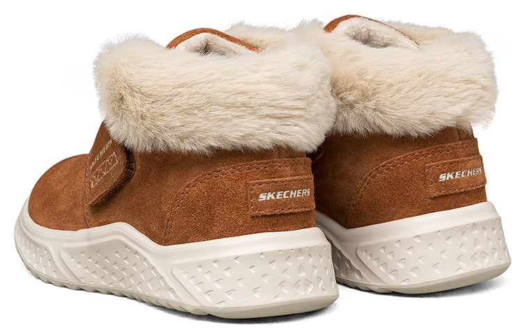 (GS) Skechers Winter Boots 'Tan White' 660087N-BRN