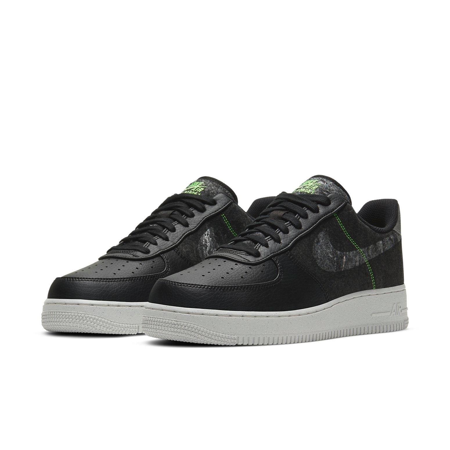 Nike Air Force 1 '07 LV8 'Recycled Wool Pack - Black Electric Green' CV1698-001