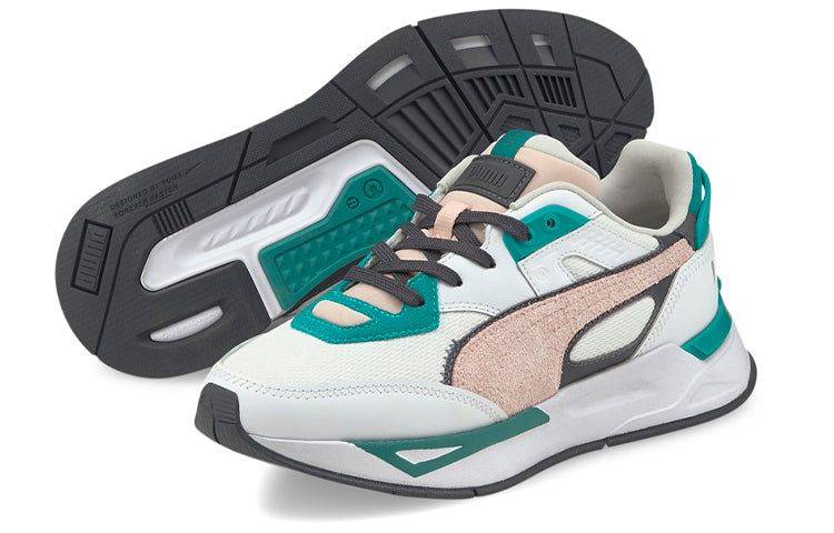 (WMNS) PUMA Mirage Sport Pop Running Shoes White/Green 382747-02