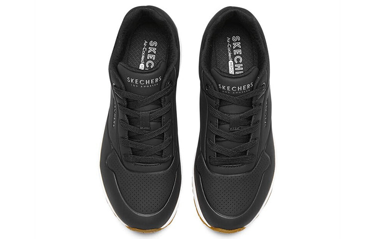 (WMNS) Skechers Uno 'Black White' 73690-BLK