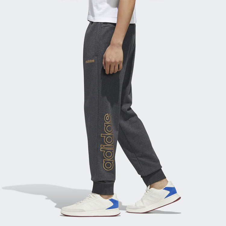 adidas Ess Br Pnt Loose Casual Gold Standard Sport Trousers Men Deep Linen Grey FM3446