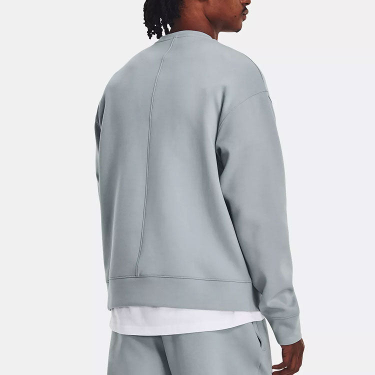 Under Armour Summit Fleece Knit Crew 'Grey Blue' 1377172-465