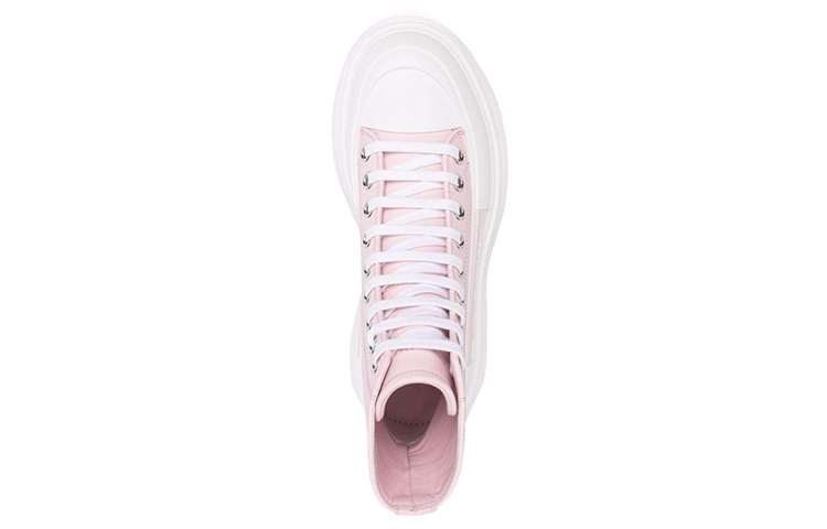 (WMNS) Alexander McQueen Leather Ankle Boots 'Pink White' 633900WHZ625805
