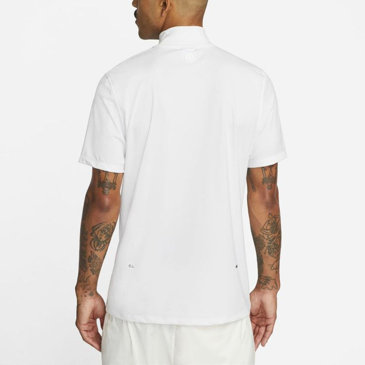 Nike x NOCTA Drake Golf Short Sleeve Mock Neck Top 'White' DJ5577-100