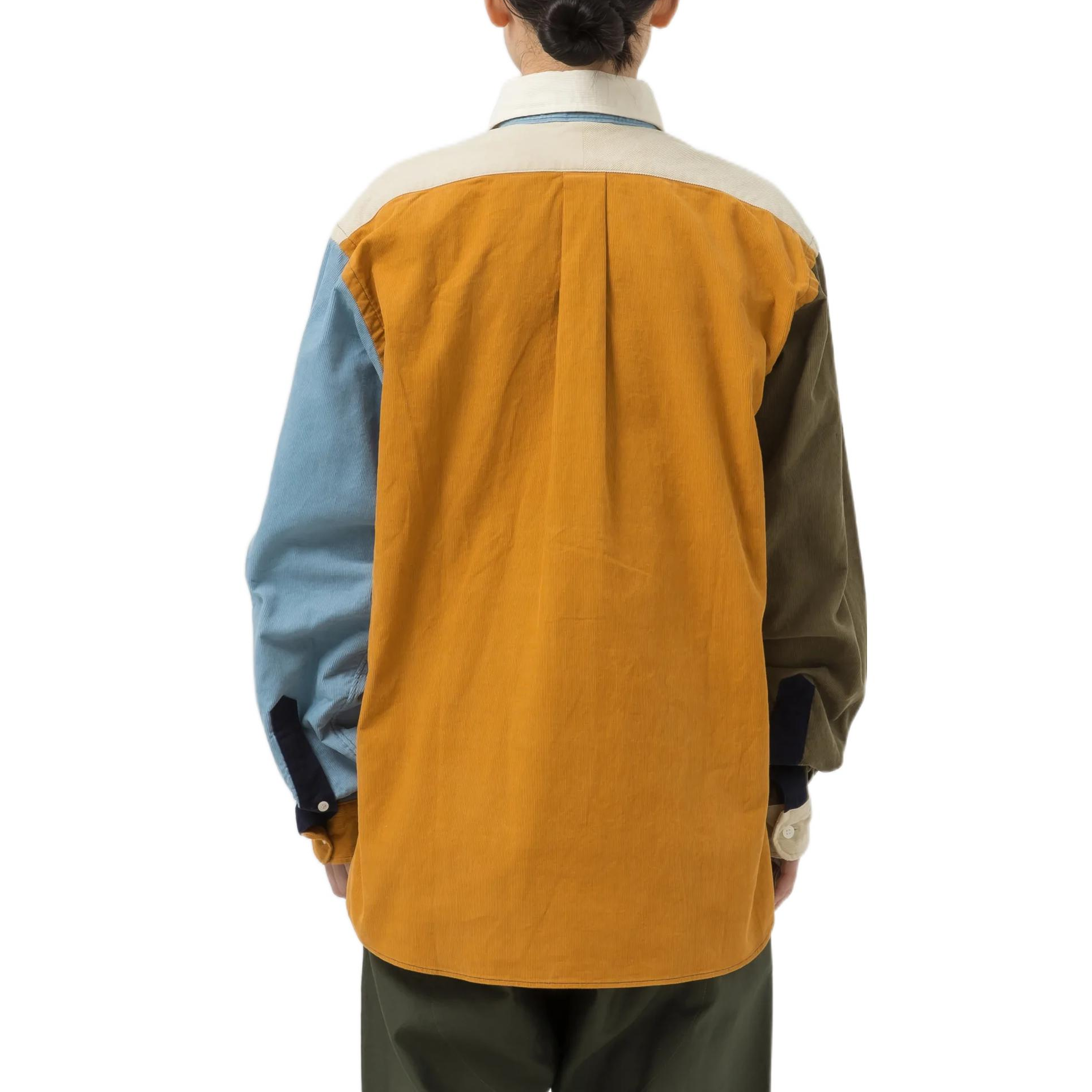 HUMAN MADE Crazy Corduroy Shirt 'Blue' HM24SH005