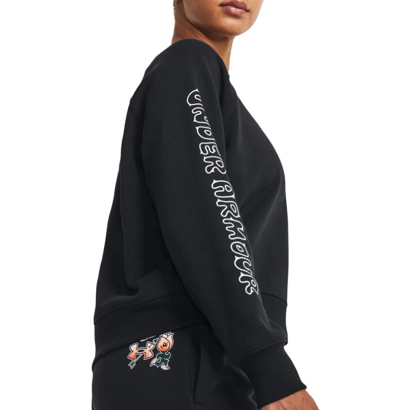 (WMNS) Under Armour Heavyweight Terry Crew 'Black' 1379833-001
